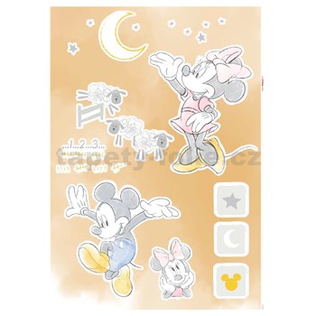 Samolepky na stenu Disney Mickey - Counting Sheeps 50 cm x 70 cm