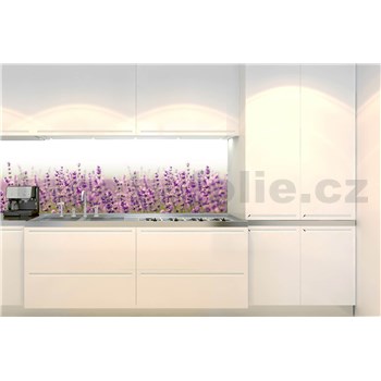 Samolepiace tapety za kuchynskú linku levanduľové pole rozmer 350 cm x 60 cm