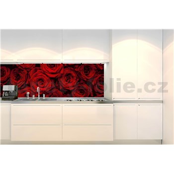 Samolepiace tapety za kuchynskú linku kvety ruží rozmer 260 cm x 60 cm