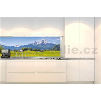 Samolepiace tapety za kuchynskú linku Alpy rozmer 180 cm x 60 cm