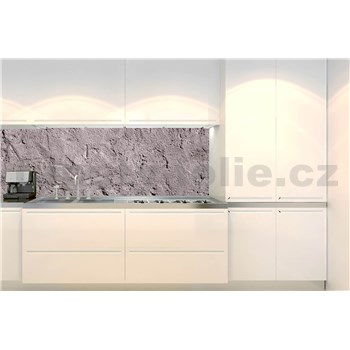 Samolepiace tapety za kuchynskú linku hrubá rustikálna omietkovina rozmer 180 cm x 60 cm