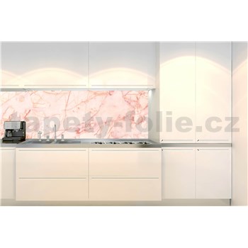 Samolepiace tapety za kuchynskú linku ružový mramor rozmer 260 cm x 60 cm
