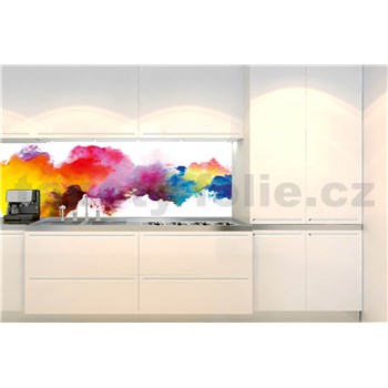 Samolepiace tapety za kuchynskú linku farebný abstrakt rozmer 180 cm x 60 cm