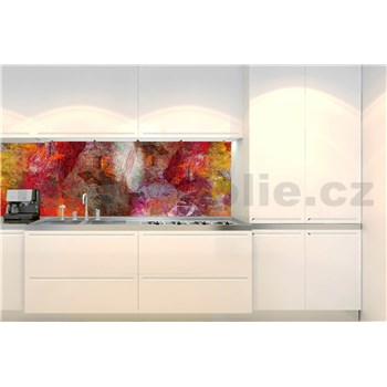 Samolepiace tapety za kuchynskú linku farebná abstraktná stena rozmer 350 cm x 60 cm