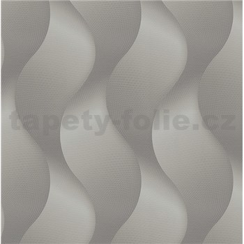 Luxusné vliesové tapety na stenu Colani Legend vlny sivé