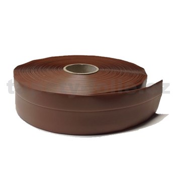 Podlahová lemovka z PVC samolepiaca čokoládovo hnedá 5,3 cm x 25 m
