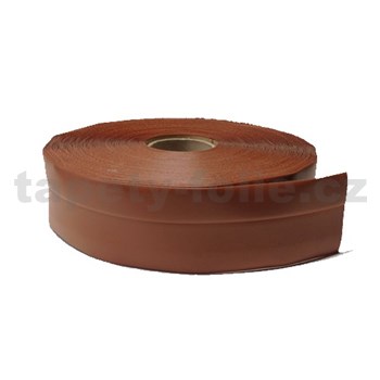 Podlahová lemovka z PVC samolepiaca tmavo hnedá 5,3 cm x 25 m