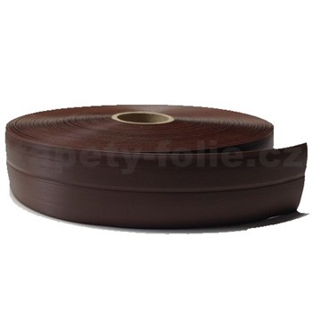 ZVYŠKOVÁ METRÁŽ - Podlahová lemovka z PVC tmavo hnedá 5,3 cm