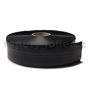 Podlahová lemovka z PVC čierna 5,3 cm x 40 m