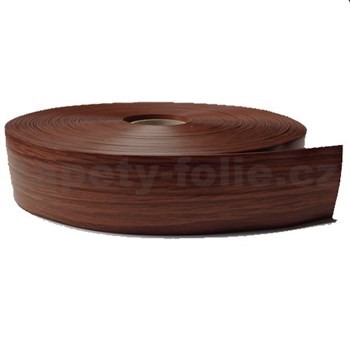 Podlahová lemovka z PVC samolepiaca brest hnedý 5,3 cm x 25 m