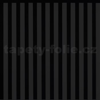 Dekoračné panely čierny mat 3D lamely na filcovom podklade 60 x 60 cm