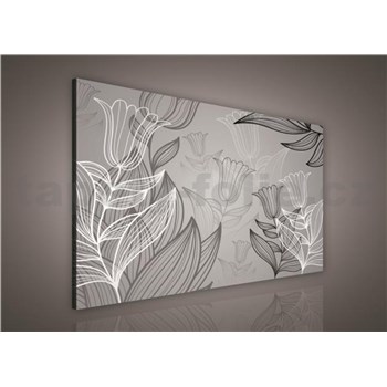 Obraz na stenu listy s tulipánmi 100 x 75 cm