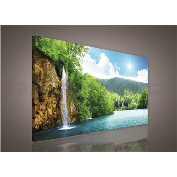 Obraz na stenu vodopád 75 x 100 cm