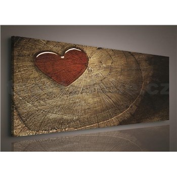 Obraz na stenu srdcia 145 x 45 cm
