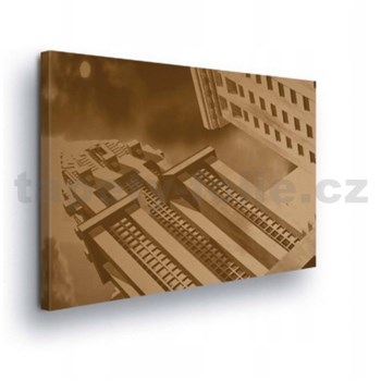 Obraz na plátně retro architektúra 100 x 75 cm - POSLEDNÉ KUSY