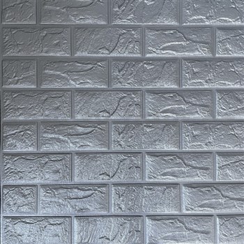 Samolepiace penové 3D panely rozmer 60 x 60 cm, tehla sivá - POSLEDNÉ KUSY