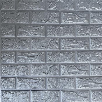 Samolepiace penové 3D panely rozmer 60 x 60 cm, tehla sivá - POSLEDNÉ KUSY
