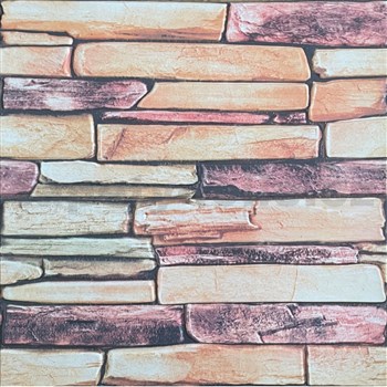 Samolepiace penové 3D panely rozmer 70 x 77 cm, ukladaný kameň krémový