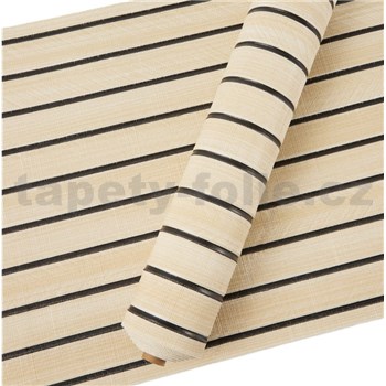 Samolepiace panely na stenu lamely na penovom podklade svetlo hnedé rozmer 270 x 48,5 cm