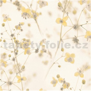 Vliesové tapety na stenu PintWalls lučné kvety žlté