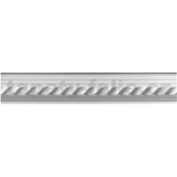 Polystyrénové dekoratívne lišty, rozmer 1000 x 40 x 30 mm, vlnovky biele