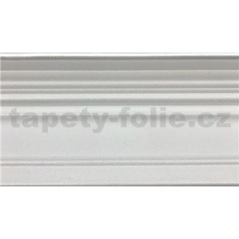 Polystyrénové dekoratívne lišty, rozmer 1000 x 60 x 80 mm, biela s vrúbkami
