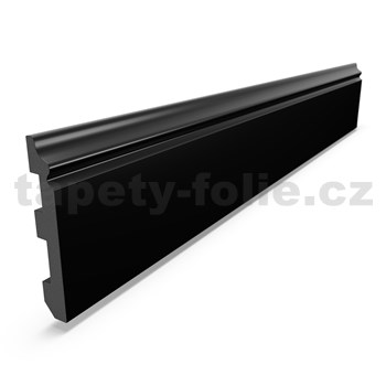 Nástenná dekoratívna lišta XPS DP5-C černá rozmer 2000x12,6x79mm