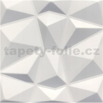 Stropné panely 3D XPS DIAMANT biely rozmer 50 x 50 cm