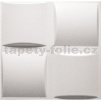 Stropné panely 3D XPS PLAID biely rozmer 50 x 50 cm