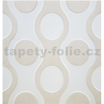 Stropné panely 3D XPS CHAINS béžový rozmer 50 x 50 cm