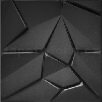 Stropné panely 3D XPS MERKUR čierny rozmer 50 x 50 cm