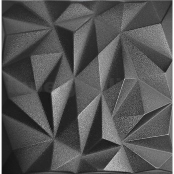 Stropné panely 3D XPS Zirkon čierny rozmer 50 x 50 cm