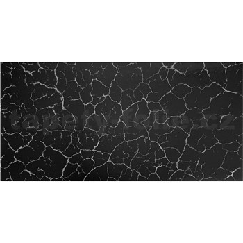 Stropné panely 3D XPS mramor čierno-sivý rozmer 100 x 50 cm - POSLEDNÉ KUSY