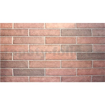 Obkladové panely 3D XPS tehla klasik červená rozmer 100 x 50 cm