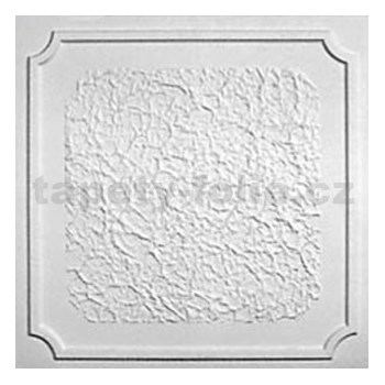 Stropné panely 3D EPS ANTIK S biely rozmer 50 x 50 cm