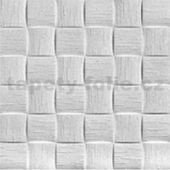 Stropné panely 3D XPS Len biely rozmer 50 x 50 cm