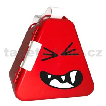 Prenosný box na hračky Trunki TeeBee – červený, rozmer 16,2 x 17,5 x 15 cm - POSLEDNÝ KUS