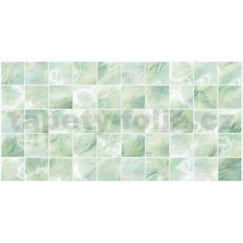 Obkladové panely 3D PVC rozmer 964 x 484 mm mozaika perleťovo zelená
