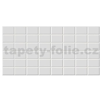 Obkladové panely 3D PVC rozmer 960 x 480 mm obklad biely 7,5 x 11,5 cm