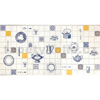 Obkladové panely 3D PVC rozmer 960 x 485 mm kuchynský motív - POSLEDNÉ KUSY