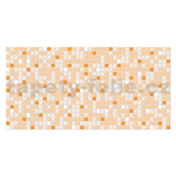 Obkladové panely 3D PVC rozmer 955 x 480 mm mozaika oranžová