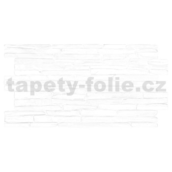 Obkladové panely 3D PVC rozmer 980 x 500 mm kameň biely