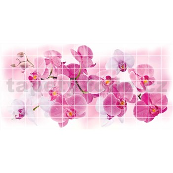 Obkladové 3D PVC panely rozmer 955 x 480 mm, hrúbka 0,2 mm, kvety orchideí- POSLEDNÉ KUSY