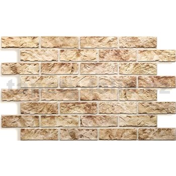 Obkladové panely 3D PVC rozmer 992 x 596 mm kameň hnedý - POSLEDNÉ KUSY