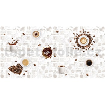Obkladové panely 3D PVC rozmer 964 x 484 mm mozaika Coffee