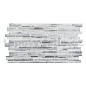Obkladové panely 3D PVC rozmer 960 x 500 mm vulkanická tehla sivá