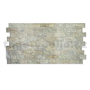 Obkladové panely 3D PVC ukladaný kameň sivo-béžový rozmer 955 x 480 mm