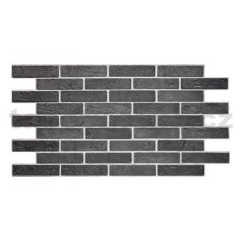 Obkladové panely 3D PVC tehla hnedo sivá rozmer 960 x 498 mm