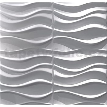 Obkladové panely 3D PVC Wave rozmer 500 x 500 mm, hrúbka 1 mm,