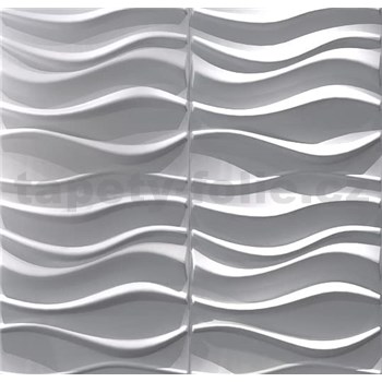 Obkladové panely 3D PVC Wave rozmer 500 x 500 mm, hrúbka 1 mm - POSLEDNÉ KUSY